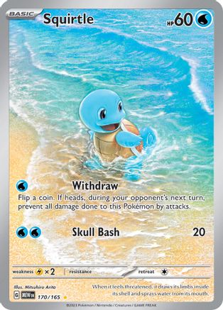 Squirtle 170/165 Holofoil [SV: Scarlet & Violet 151] Pokemon Single Pokémon