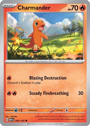 Charmander - 004/165 [SV: Scarlet & Violet 151] Pokemon Single Pokémon