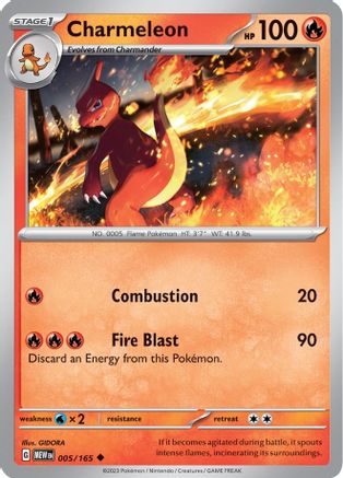 Charmeleon - 005/165 [SV: Scarlet & Violet 151] Pokemon Single Pokémon