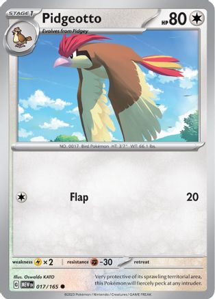Pidgeotto (17) [SV: Scarlet & Violet 151] Pokemon Single Pokémon