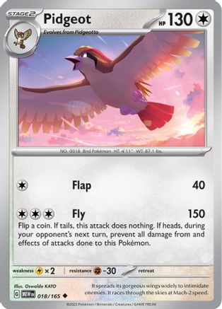 Pidgeot (18) [SV: Scarlet & Violet 151] Pokemon Single Pokémon