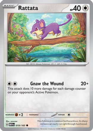Rattata (19) [SV: Scarlet & Violet 151] Pokemon Single Pokémon