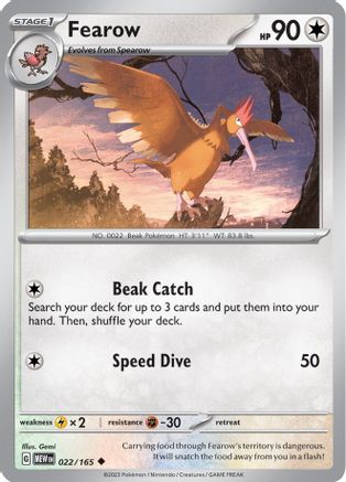 Fearow (22) [SV: Scarlet & Violet 151] Pokemon Single Pokémon