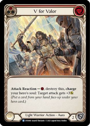 V for Valor (Red) [DTD060] (Dusk Till Dawn) Flesh And Blood Single Flesh And Blood   