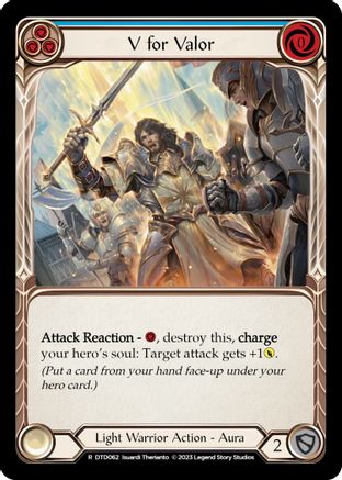 V for Valor (Blue) [DTD062] (Dusk Till Dawn) Flesh And Blood Single Flesh And Blood   