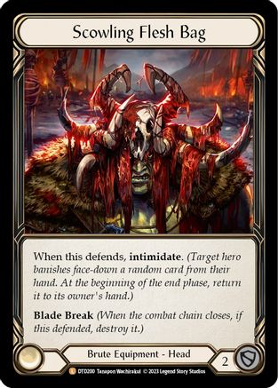 Scowling Flesh Bag [DTD200] (Dusk Till Dawn)  Cold Foil Flesh And Blood Single Flesh And Blood   