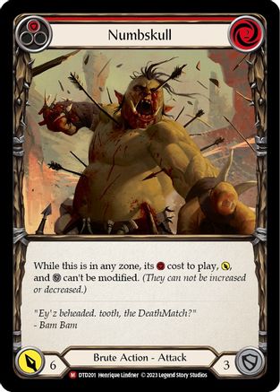 Numbskull [DTD201] (Dusk Till Dawn)  Rainbow Foil Flesh And Blood Single Flesh And Blood   