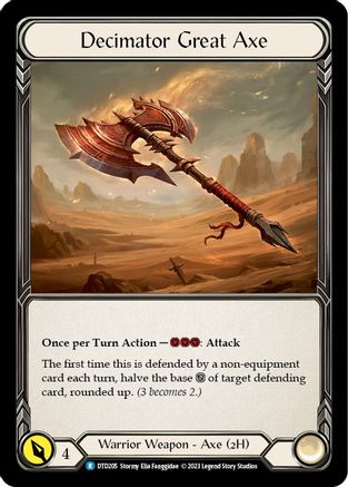 Decimator Great Axe [DTD205] (Dusk Till Dawn) Flesh And Blood Single Flesh And Blood   