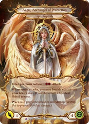 Figment of Protection // Aegis, Archangel of Protection (Marvel) [DTD007] (Dusk Till Dawn)  Cold Foil Flesh And Blood Single Flesh And Blood   