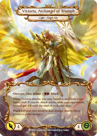 Figment of Triumph // Victoria, Archangel of Triumph (Marvel) [DTD011] (Dusk Till Dawn)  Cold Foil Flesh And Blood Single Flesh And Blood   