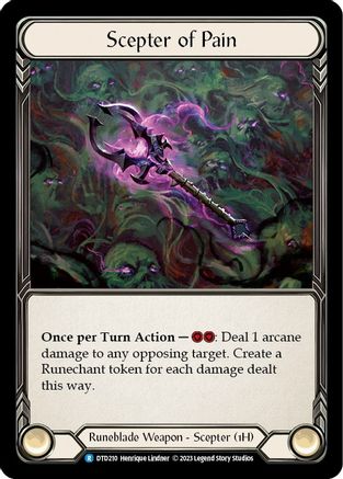 Scepter of Pain [DTD210] (Dusk Till Dawn)  Cold Foil Flesh And Blood Single Flesh And Blood   