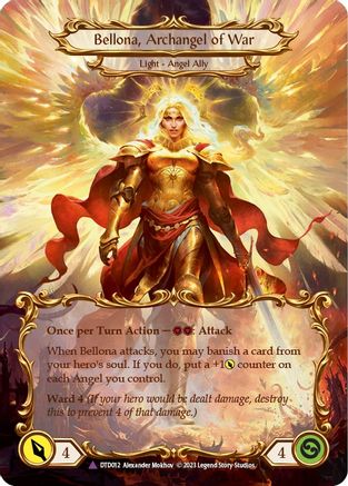 Figment of War // Bellona, Archangel of War (Marvel) [DTD012] (Dusk Till Dawn)  Cold Foil Flesh And Blood Single Flesh And Blood   