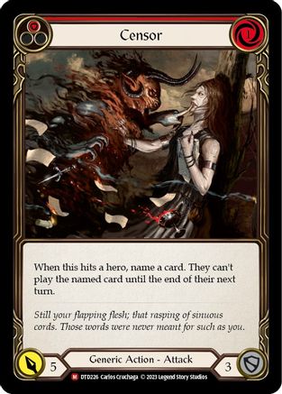 Censor [DTD226] (Dusk Till Dawn) Flesh And Blood Single Flesh And Blood   