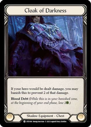Cloak of Darkness [DTD166] (Dusk Till Dawn)  Cold Foil Flesh And Blood Single Flesh And Blood   