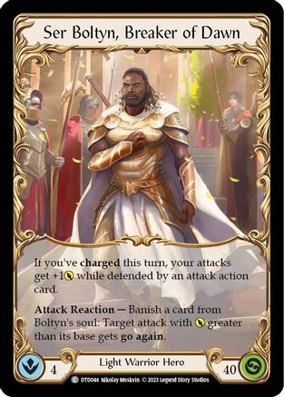 Ser Boltyn, Breaker of Dawn [DTD044] (Dusk Till Dawn) Flesh And Blood Single Flesh And Blood   