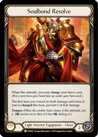 Soulbond Resolve [DTD047] (Dusk Till Dawn)  Cold Foil Flesh And Blood Single Flesh And Blood   