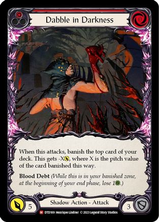 Dabble in Darkness [DTD169] (Dusk Till Dawn)  Rainbow Foil Flesh And Blood Single Flesh And Blood   
