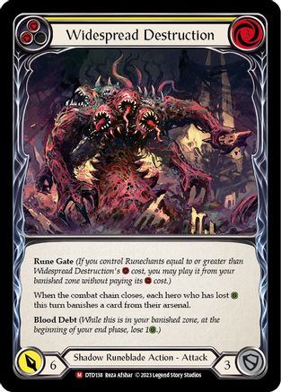 Widespread Destruction [DTD138] (Dusk Till Dawn) Flesh And Blood Single Flesh And Blood   