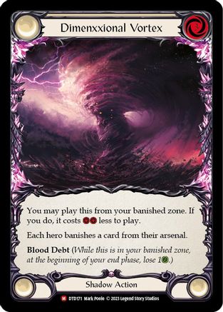 Dimenxxional Vortex [DTD171] (Dusk Till Dawn) Flesh And Blood Single Flesh And Blood   