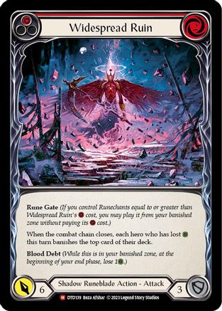 Widespread Ruin [DTD139] (Dusk Till Dawn)  Rainbow Foil Flesh And Blood Single Flesh And Blood   