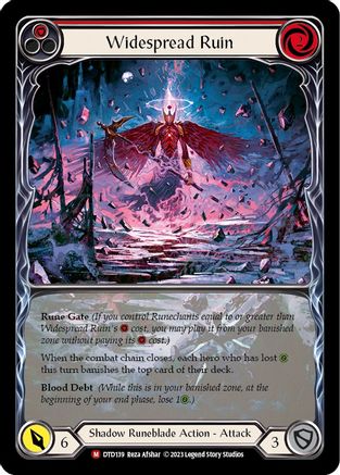 Widespread Ruin (Extended Art) [DTD139] (Dusk Till Dawn)  Rainbow Foil Flesh And Blood Single Flesh And Blood   
