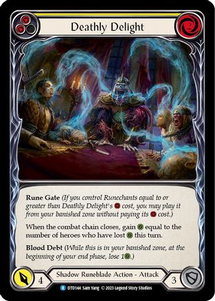Deathly Delight (Yellow) [DTD144] (Dusk Till Dawn) Flesh And Blood Single Flesh And Blood   