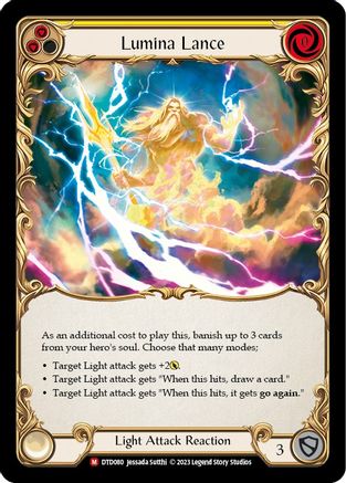Lumina Lance [DTD080] (Dusk Till Dawn)  Rainbow Foil Flesh And Blood Single Flesh And Blood   