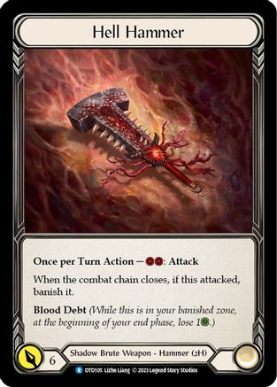 Hell Hammer [DTD105] (Dusk Till Dawn) Flesh And Blood Single Flesh And Blood   