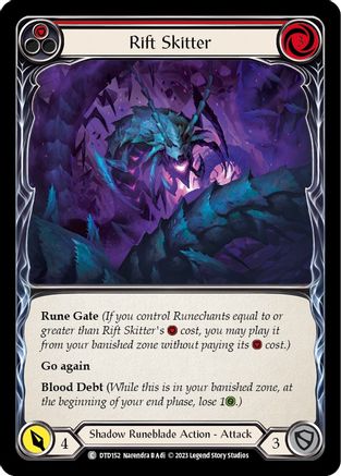 Rift Skitter (Red) [DTD152] (Dusk Till Dawn) Flesh And Blood Single Flesh And Blood   
