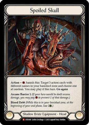 Spoiled Skull [DTD106] (Dusk Till Dawn)  Cold Foil Flesh And Blood Single Flesh And Blood   