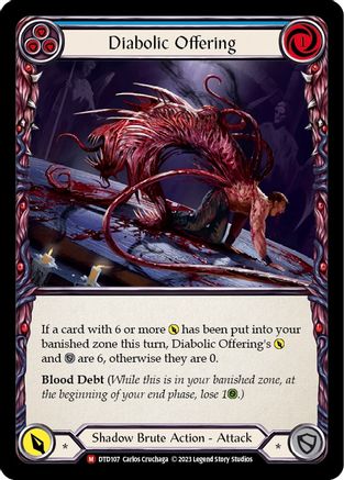 Diabolic Offering [DTD107] (Dusk Till Dawn)  Rainbow Foil Flesh And Blood Single Flesh And Blood   