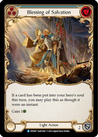 Blessing of Salvation (Blue) [DTD087] (Dusk Till Dawn) Flesh And Blood Single Flesh And Blood   