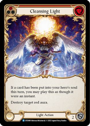 Cleansing Light (Red) [DTD088] (Dusk Till Dawn)  Rainbow Foil Flesh And Blood Single Flesh And Blood   