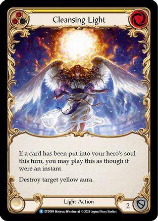 Cleansing Light (Yellow) [DTD089] (Dusk Till Dawn)  Rainbow Foil Flesh And Blood Single Flesh And Blood   