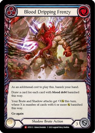 Blood Dripping Frenzy [DTD111] (Dusk Till Dawn) Flesh And Blood Single Flesh And Blood   