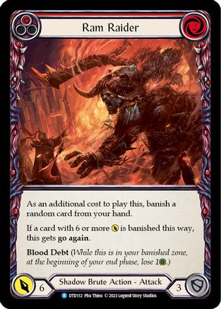Ram Raider (Red) [DTD112] (Dusk Till Dawn) Flesh And Blood Single Flesh And Blood   
