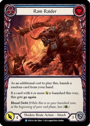 Ram Raider (Blue) [DTD114] (Dusk Till Dawn) Flesh And Blood Single Flesh And Blood   
