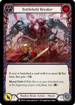 Battlefield Breaker (Red) [DTD121] (Dusk Till Dawn) Flesh And Blood Single Flesh And Blood   