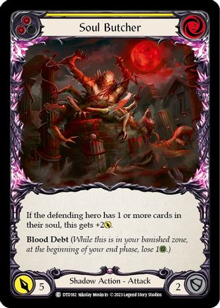 Soul Butcher (Yellow) [DTD182] (Dusk Till Dawn) Flesh And Blood Single Flesh And Blood   