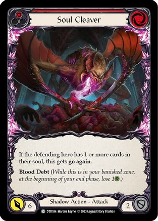 Soul Cleaver (Red) [DTD184] (Dusk Till Dawn)  Rainbow Foil Flesh And Blood Single Flesh And Blood   