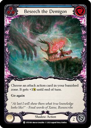 Beseech the Demigon (Blue) [DTD189] (Dusk Till Dawn) Flesh And Blood Single Flesh And Blood   
