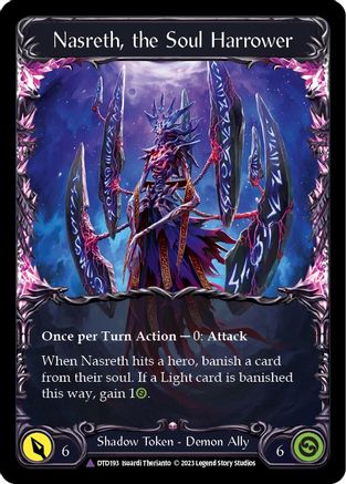 Nasreth, the Soul Harrower (Marvel) [DTD193-CF] (Dusk Till Dawn)  Cold Foil Flesh And Blood Single Flesh And Blood   