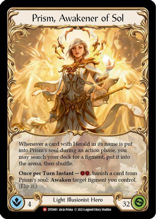 Prism, Awakener of Sol [DTD001] (Dusk Till Dawn) Flesh And Blood Single Flesh And Blood   