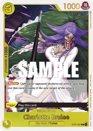 Charlotte Brulee (Store Championship Participation Pack) (ST07-007) [One Piece Promotion Cards] Foil One Piece Single Bandai