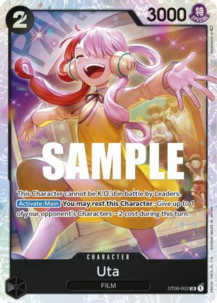 Uta (ST08-002) [Starter Deck 8: Monkey.D.Luffy] Foil One Piece Single Bandai