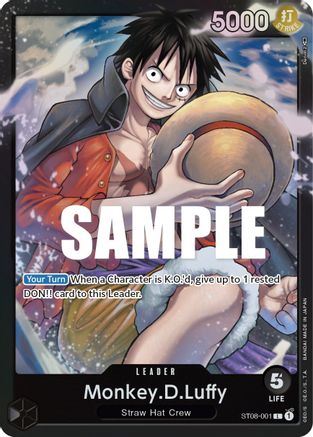 Monkey.D.Luffy (001) (ST08-001) [Starter Deck 8: Monkey.D.Luffy] Foil One Piece Single Bandai
