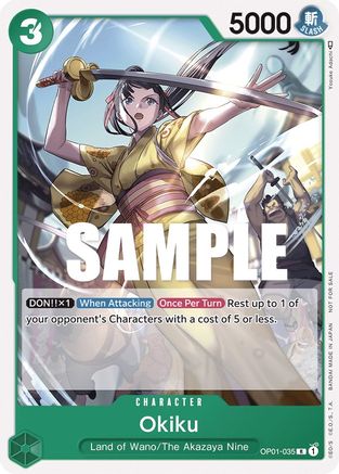 Okiku (Tournament Pack Vol. 4) (OP01-035) [One Piece Promotion Cards] One Piece Single Bandai