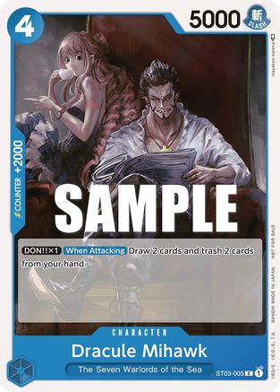 Dracule Mihawk (Tournament Pack Vol. 4) (ST03-005) [One Piece Promotion Cards] One Piece Single Bandai