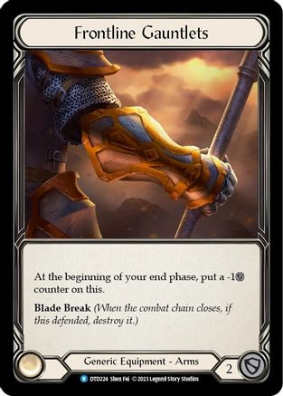 Frontline Gauntlets [DTD224] (Dusk Till Dawn) Flesh And Blood Single Flesh And Blood   