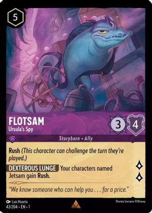 Flotsam - Ursula's Spy (43/204) [The First Chapter] Lorcana Single Disney